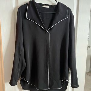 Babaton Black Top with White Accents